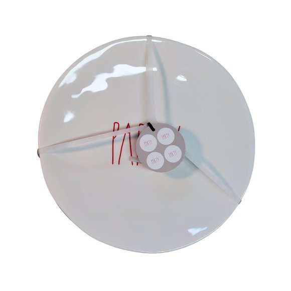 Rae Dunn 10"  "PARTY" Plates Set of 4 - Picture 2 of 8